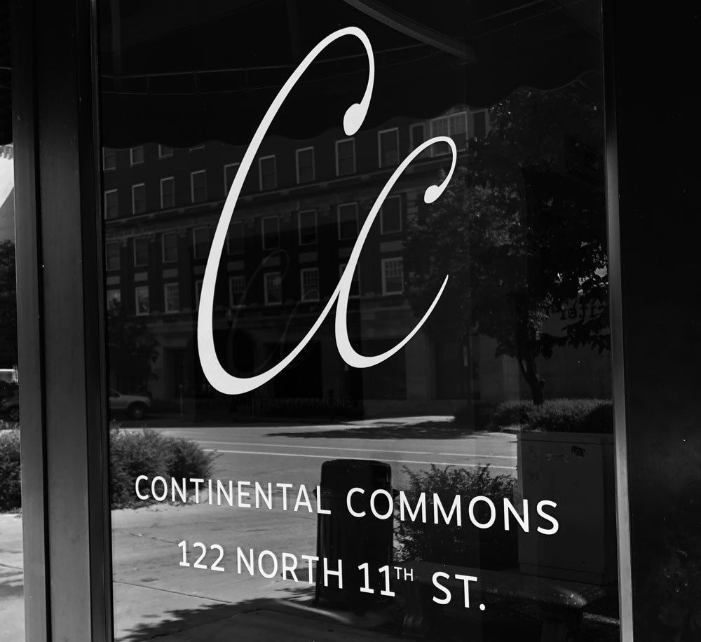 Continental Commons outside door